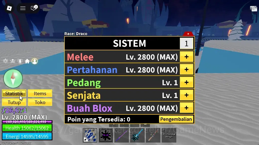 Roblox Accounts Blox Fruit|Lv MAX|God Human MAX|26K Frag|3 Mythic( image 2