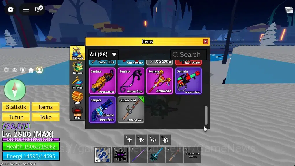 Roblox Accounts Blox Fruit|Lv MAX|God Human MAX|26K Frag|3 Mythic( image 6