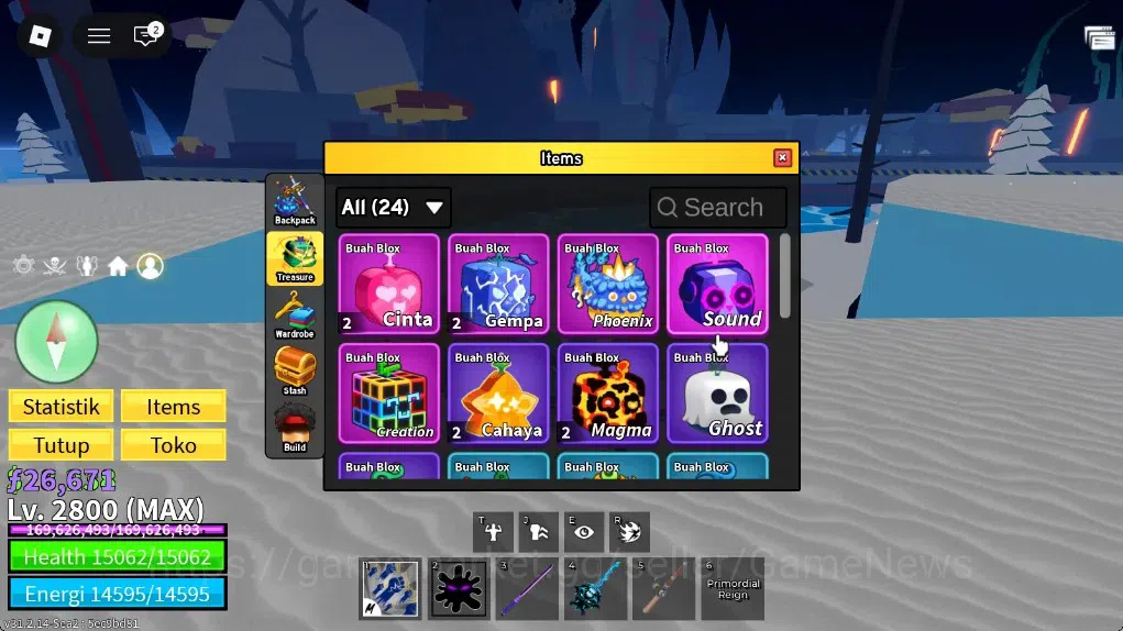 Roblox Accounts Blox Fruit|Lv MAX|God Human MAX|26K Frag|3 Mythic( image 7