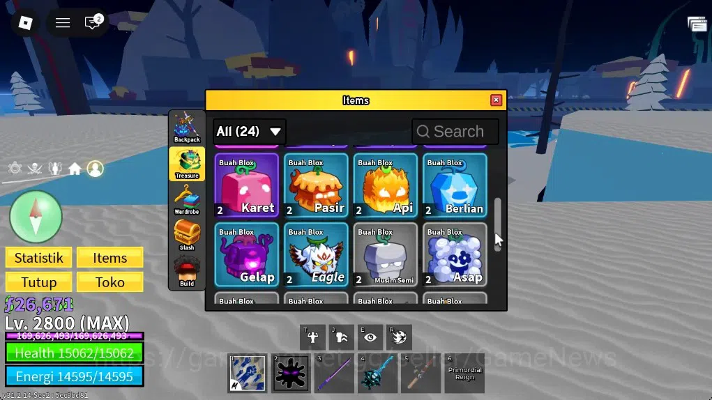 Roblox Accounts Blox Fruit|Lv MAX|God Human MAX|26K Frag|3 Mythic( image 8