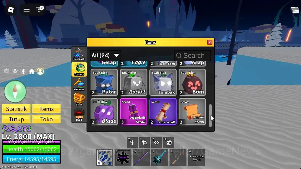 Roblox Accounts Blox Fruit|Lv MAX|God Human MAX|26K Frag|3 Mythic( image 9