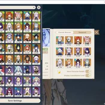 Genshin Impact Accounts End Game ASIA|AR 60|PremTeam Neuvil C6+Skin,Mavu C1,Skirk|21 Limit + 18 (*5 Wp)|Furina C1,Arlec