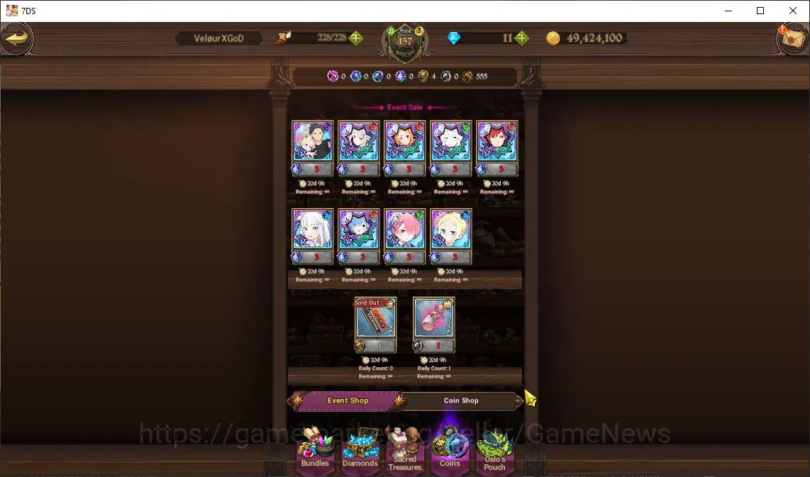 The Seven Deadly Sins: Grand Cross Accounts Global|6,2M CC|5 LR+7 UR+Many Collab|Piety2/6,Rein image 8