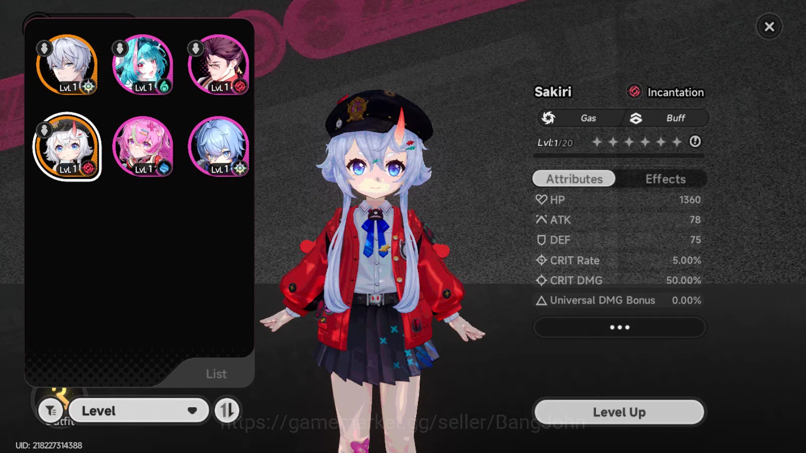 Neverness to Everness Accounts NA|Starter Lv3|1S Char Sakiri+4A|2S Item|MC Male|L image 8