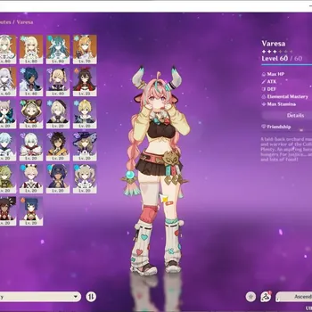 Genshin Impact Accounts Others ASIA|AR 45|5Limit & 5 5*Weapons|Vesna+Sign,Escoffier,Varesa,Skirk,Vodyanitsa|MC