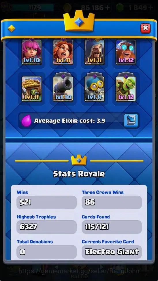 Clash Royale Accounts Mobile |KTL 12|Trophy 6265|3 Heroes|5 Evo|2 Champ  image 3