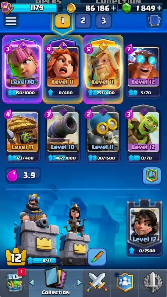 Clash Royale Accounts Mobile |KTL 12|Trophy 6265|3 Heroes|5 Evo|2 Champ  image 4