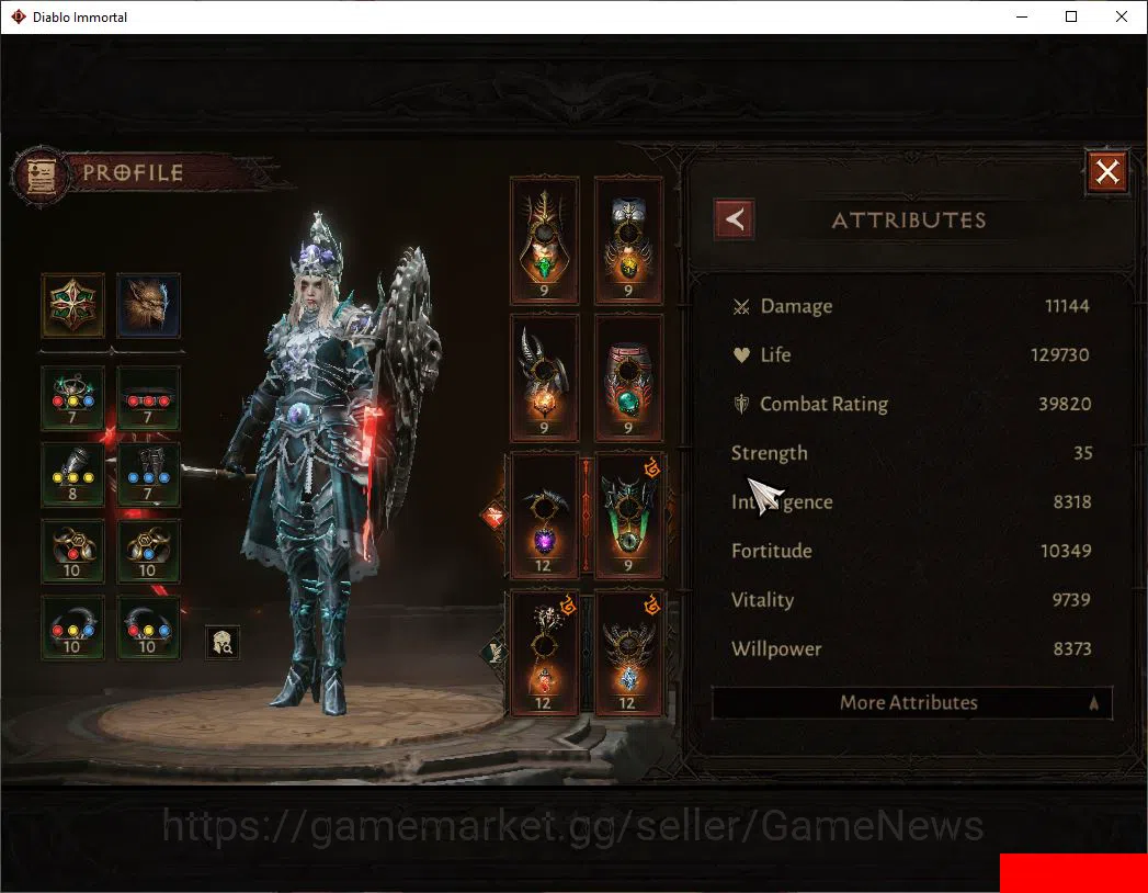 Diablo Immortal Accounts SEA-ANU|Lv60(746)|Tempest|CR 39k|Reso 360|Paragon  image 12