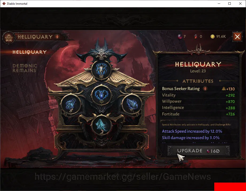 Diablo Immortal Accounts SEA-ANU|Lv60(746)|Tempest|CR 39k|Reso 360|Paragon  image 3