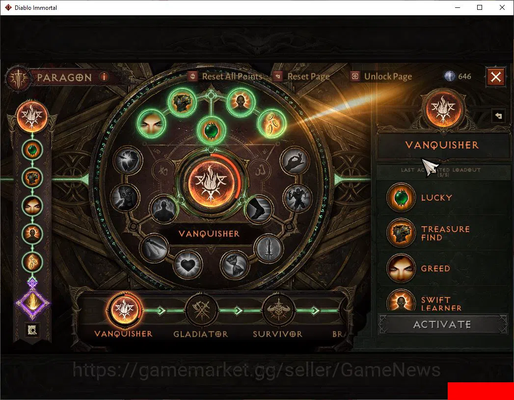 Diablo Immortal Accounts SEA-ANU|Lv60(746)|Tempest|CR 39k|Reso 360|Paragon  image 4
