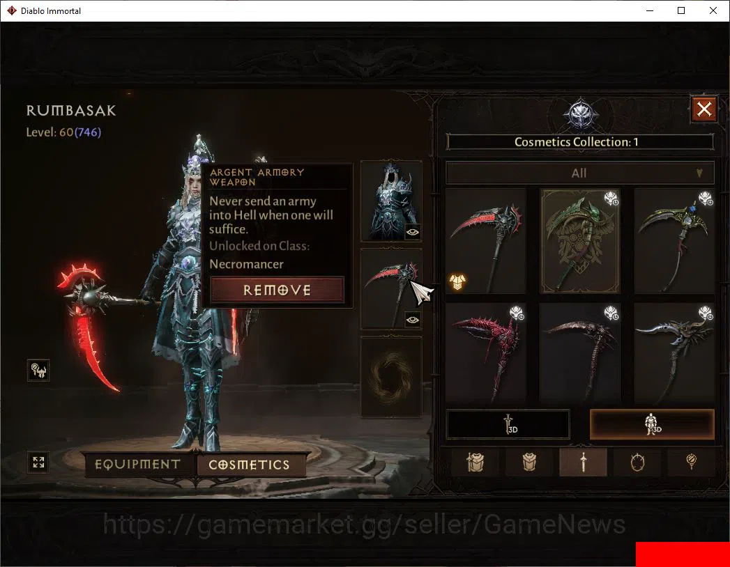 Diablo Immortal Accounts SEA-ANU|Lv60(746)|Tempest|CR 39k|Reso 360|Paragon  image 6