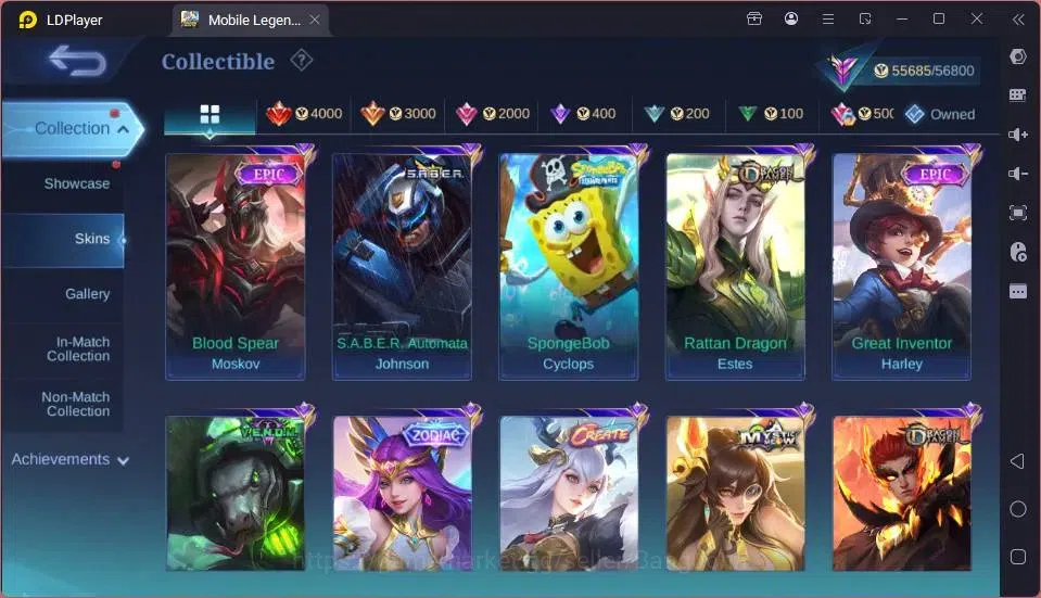 Mobile Legends: Bang Bang Accounts GLOBAL Hero 108 Skin 220|Star Kagura|LBox Claude|S image 10