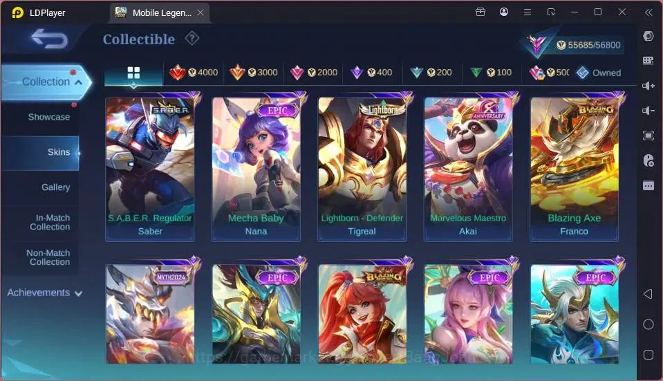 Mobile Legends: Bang Bang Accounts GLOBAL Hero 108 Skin 220|Star Kagura|LBox Claude|S image 11