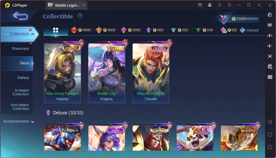 Mobile Legends: Bang Bang Accounts GLOBAL Hero 108 Skin 220|Star Kagura|LBox Claude|S image 12