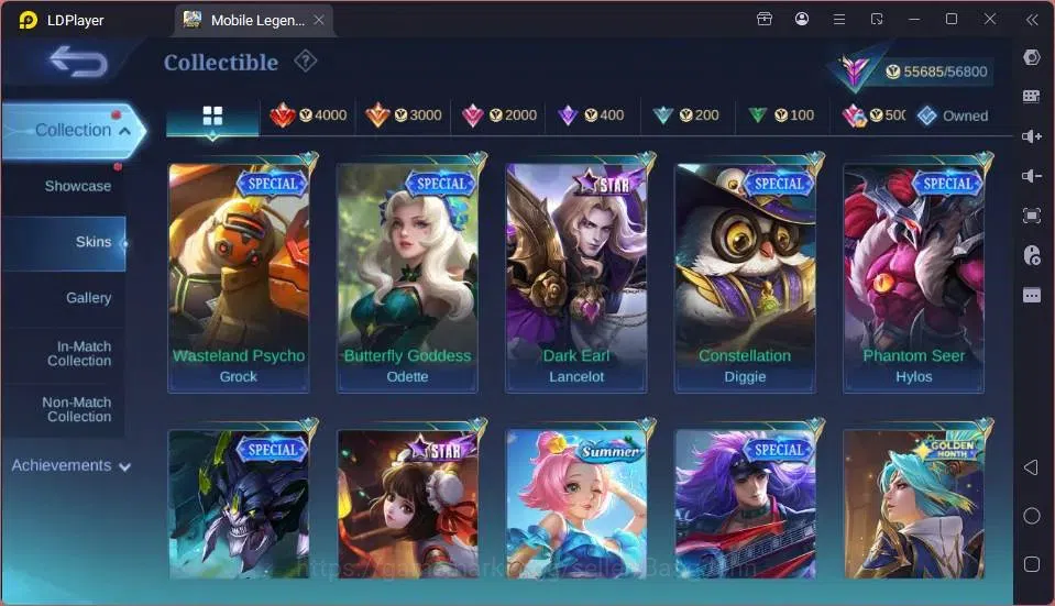 Mobile Legends: Bang Bang Accounts GLOBAL Hero 108 Skin 220|Star Kagura|LBox Claude|S image 5
