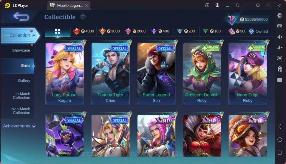 Mobile Legends: Bang Bang Accounts GLOBAL Hero 108 Skin 220|Star Kagura|LBox Claude|S image 6