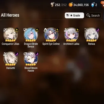 Epic Seven Accounts High-End GLOBAL UnVerif|NewEra| 7 ML (Har Setti,Renoa,SE Celine,etc)+Haru+Art,Estelle,Ivana,Etc|69K