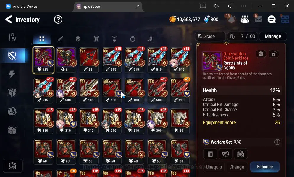 Epic Seven Accounts GLOBAL UNVERIF|NEW ERA|4 ML(Astro Elena,BysHwayoun image 4