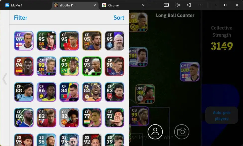 eFootball Accounts Mobile|PW 3149|Epic Schmeichel,Adriano,Rijkaard,Sh image 2