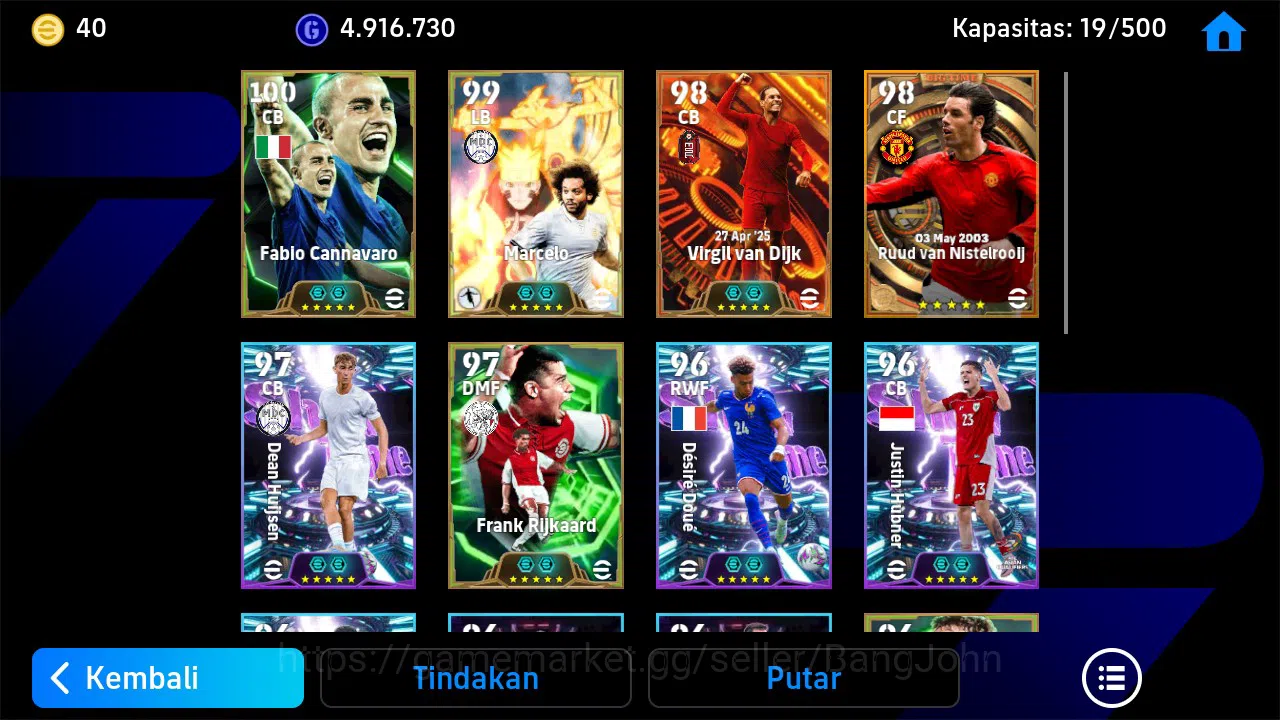 eFootball Accounts ANDROID|PW 3167|Big Time Van Dijk|Epic Fabio, Fran image 3