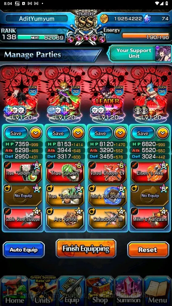 Grand Summoners Accounts Global|Rank 138|25 Ascend|Okarun TW,DML Rimuru TW, image 3