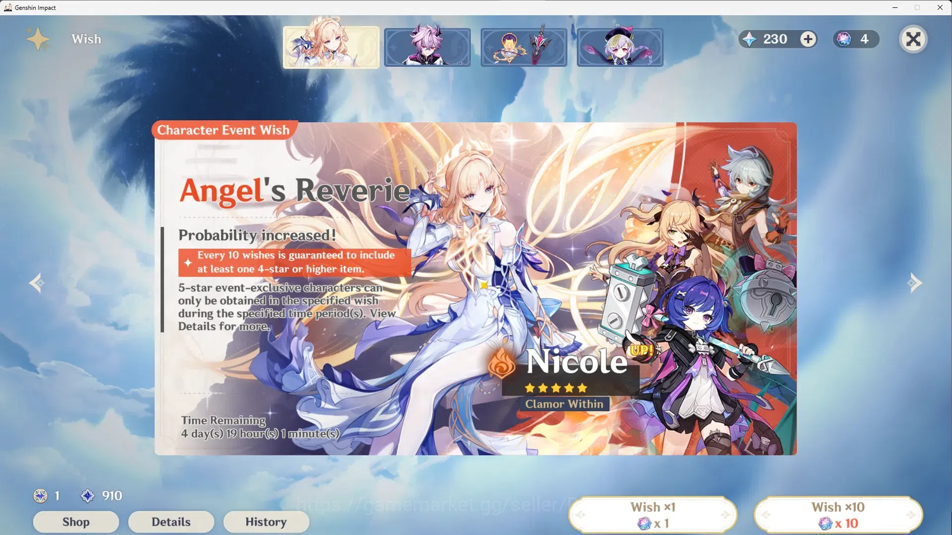 Genshin Impact Accounts ASIA | AR 55 | 4 Limited 5* Char [Lauma,Chasca]+Si image 3