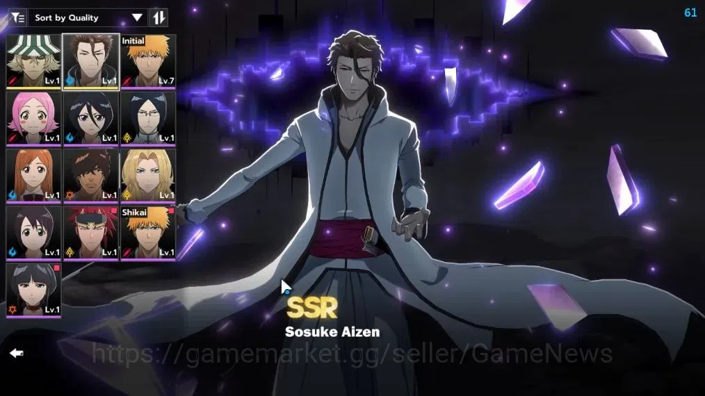BLEACH: Soul Resonance Accounts NA Crunchyroll|Fresh Starter|LV 3|2 SSR [Aizen,Ura image 2