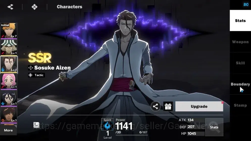 BLEACH: Soul Resonance Accounts NA Crunchyroll|Fresh Starter|LV 3|2 SSR [Aizen,Ura image 3