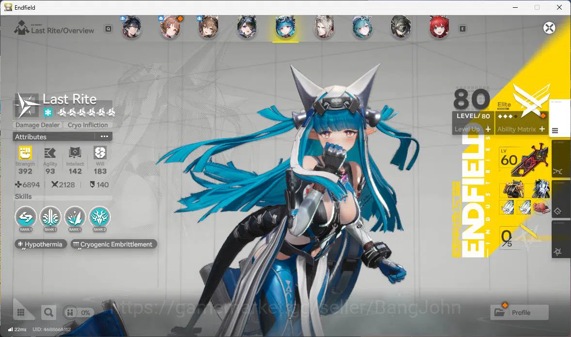 Arknights: Endfield Accounts ASIA | LVL 58, Laevatain sign p1, Ardelia sign, Gi image 11