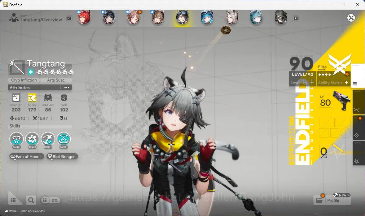 Arknights: Endfield Accounts ASIA | LVL 58, Laevatain sign p1, Ardelia sign, Gi image 12