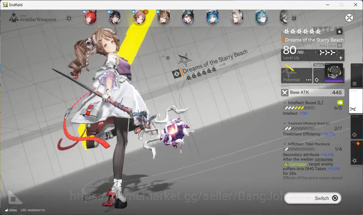 Arknights: Endfield Accounts ASIA | LVL 58, Laevatain sign p1, Ardelia sign, Gi image 15