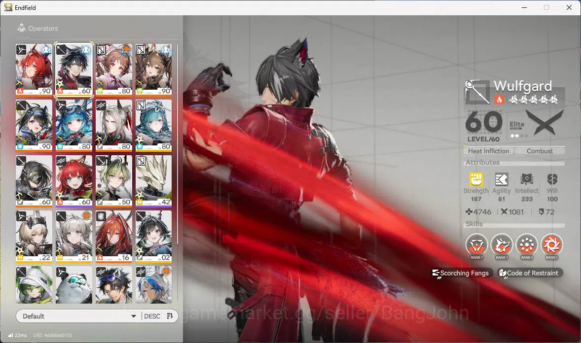 Arknights: Endfield Accounts ASIA | LVL 58, Laevatain sign p1, Ardelia sign, Gi image 19