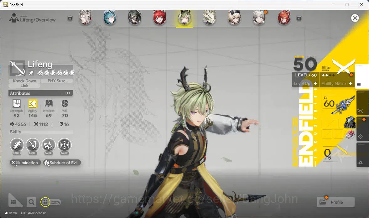 Arknights: Endfield Accounts ASIA | LVL 58, Laevatain sign p1, Ardelia sign, Gi image 9