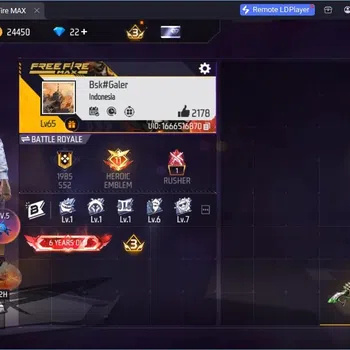 Free Fire Accounts Indonesia | Evo: M1887 Lv5, XM8 Lv5, Thompson Lv4 | 3 M1887 Skins | Electrify Bunny BP | Check SS FF879B