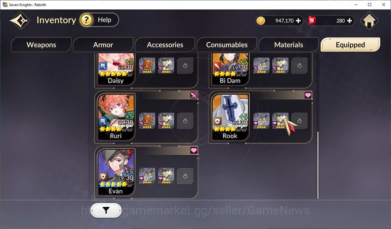Seven Knights Re:Birth Accounts [Re:BIRTH] | Global |10 Legendary (TeoB6,RudyB6,Ac image 5