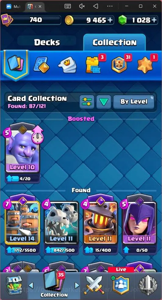 Clash Royale Accounts Mobile|CL 740|KTL 10|Trophy 5508|Card 87|1 Hero|5  image 10
