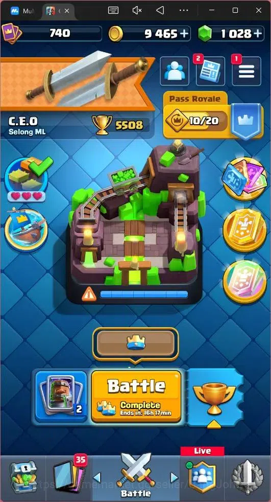 Clash Royale Accounts Mobile|CL 740|KTL 10|Trophy 5508|Card 87|1 Hero|5  image 16