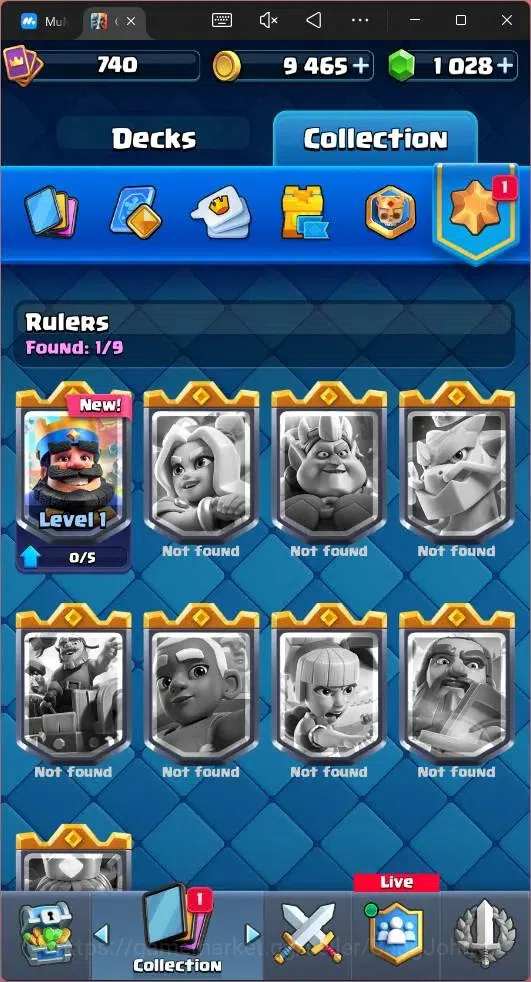 Clash Royale Accounts Mobile|CL 740|KTL 10|Trophy 5508|Card 87|1 Hero|5  image 5