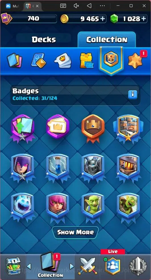 Clash Royale Accounts Mobile|CL 740|KTL 10|Trophy 5508|Card 87|1 Hero|5  image 6