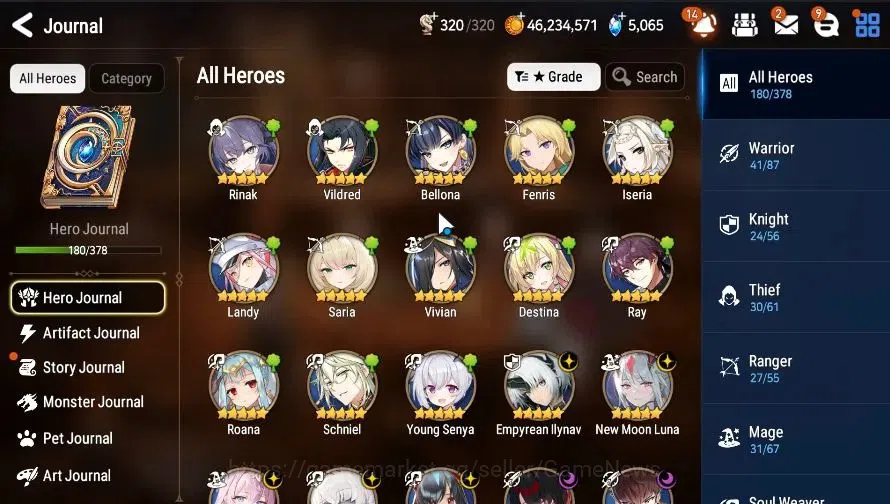 Epic Seven Accounts GLOBAL|UnVerif|16 ML(Salome,LOT Scales,NM Luna,Zio image 8