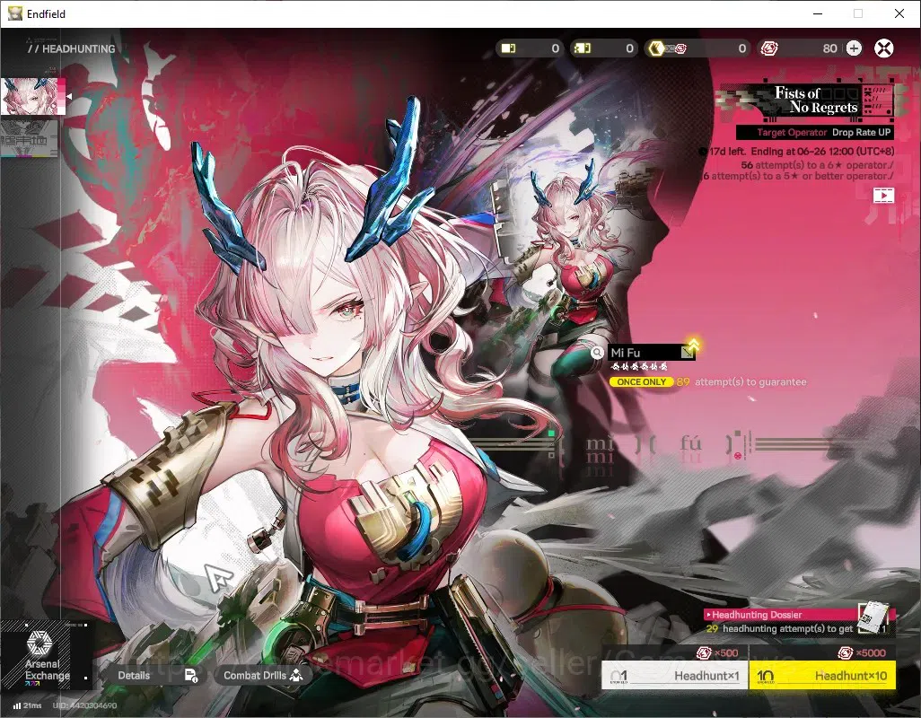 Arknights: Endfield Accounts ASIA|Lv 57|8 SSR (4 Limit) + 17 (*6Weap)|(Yvonne,G image 13