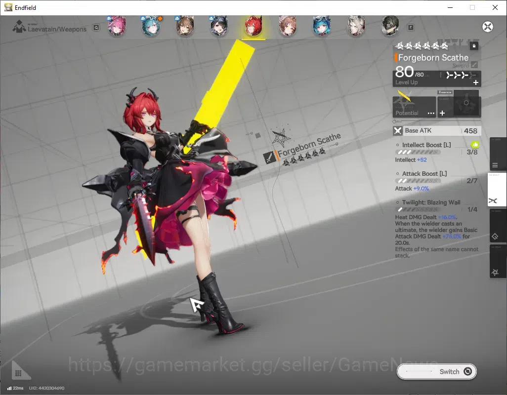 Arknights: Endfield Accounts ASIA|Lv 57|8 SSR (4 Limit) + 17 (*6Weap)|(Yvonne,G image 6