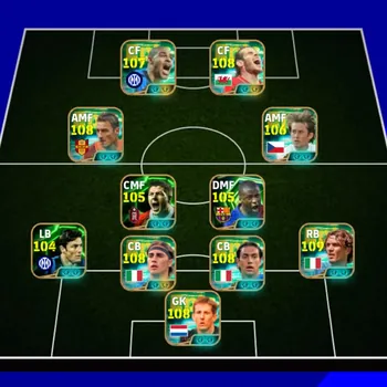 eFootball Accounts High-End New era Kolektif 3305 bale x Adriano x bek italia x 14 manager booster