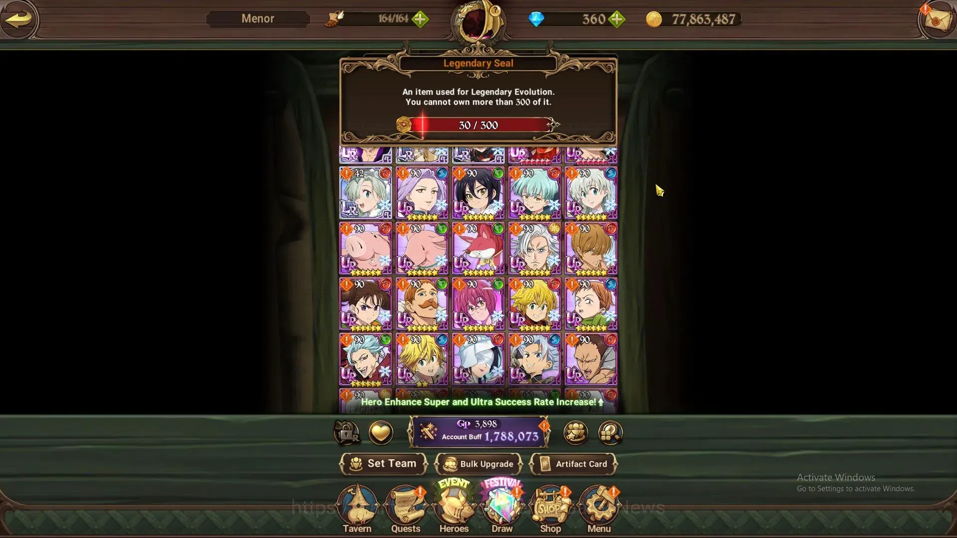 The Seven Deadly Sins: Grand Cross Accounts Global|1,7M CC|30 LS+ 360 DM|3 LR+6 UR|Brunhil,Eli image 6