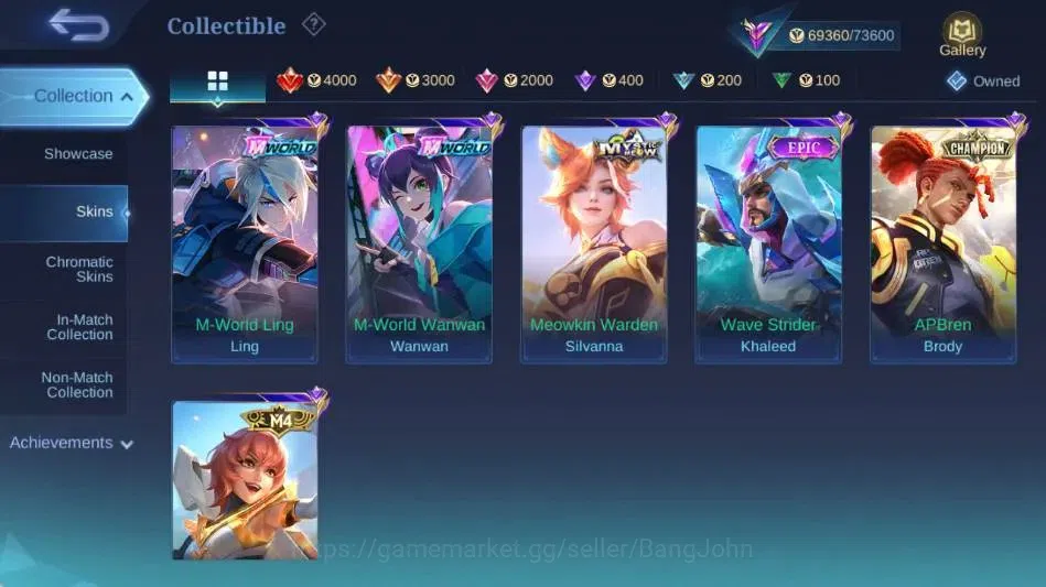 Mobile Legends: Bang Bang Accounts Global|Skin 268|Renowned II|KOF Karina+Guinevere,P image 14