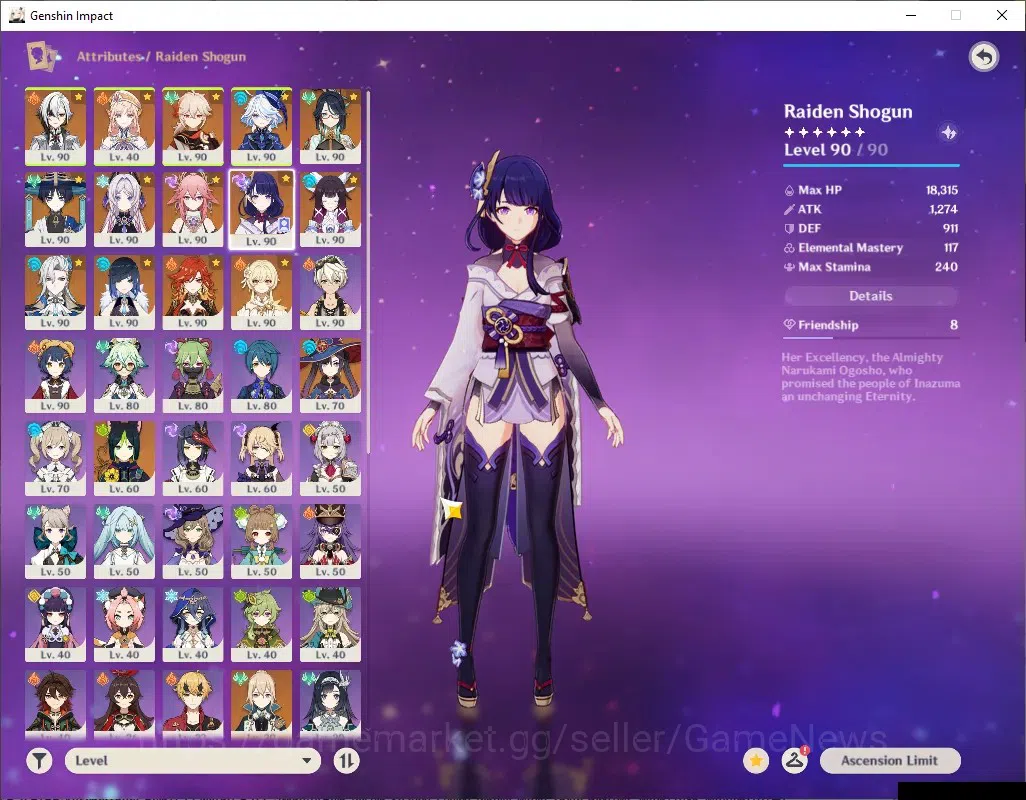 Genshin Impact Accounts ASIA|AR58|PremTeam Arle,Neuvil,Mavu|13 Limited+7 ( image 11