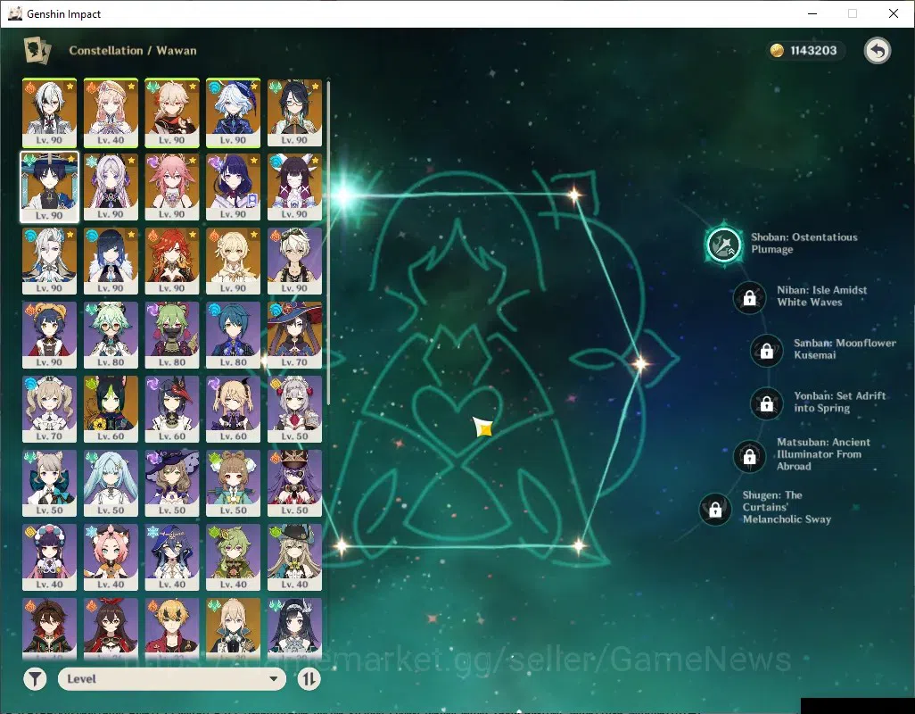 Genshin Impact Accounts ASIA|AR58|PremTeam Arle,Neuvil,Mavu|13 Limited+7 ( image 16
