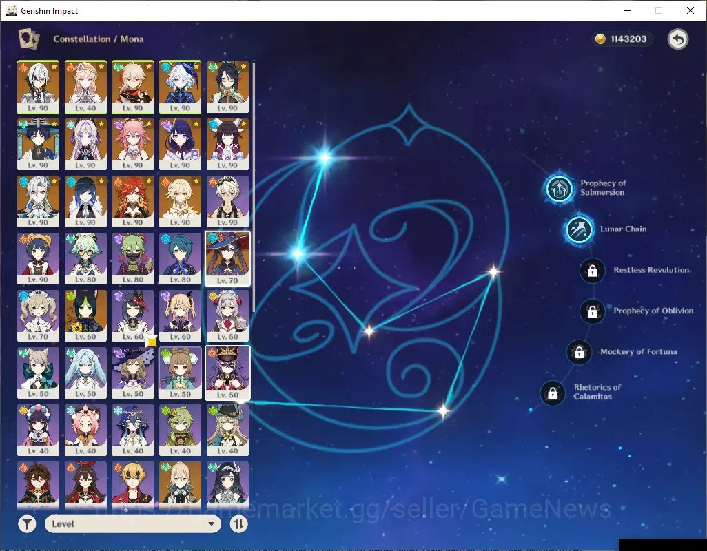 Genshin Impact Accounts ASIA|AR58|PremTeam Arle,Neuvil,Mavu|13 Limited+7 ( image 17
