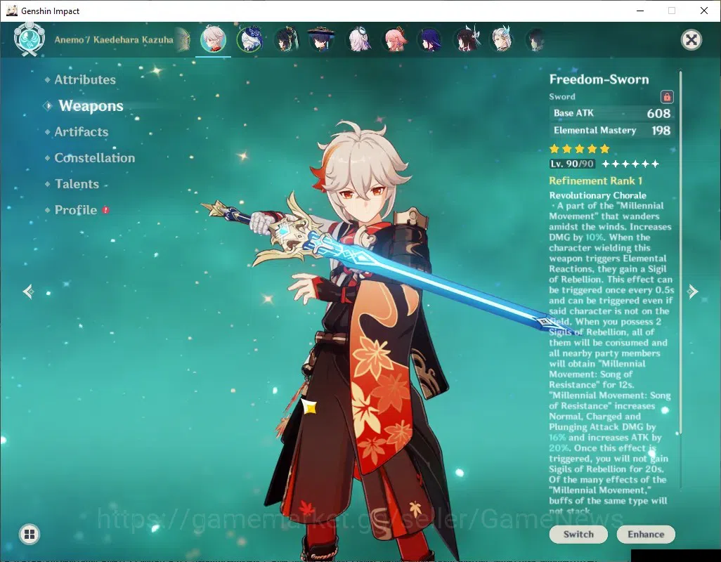 Genshin Impact Accounts ASIA|AR58|PremTeam Arle,Neuvil,Mavu|13 Limited+7 ( image 19