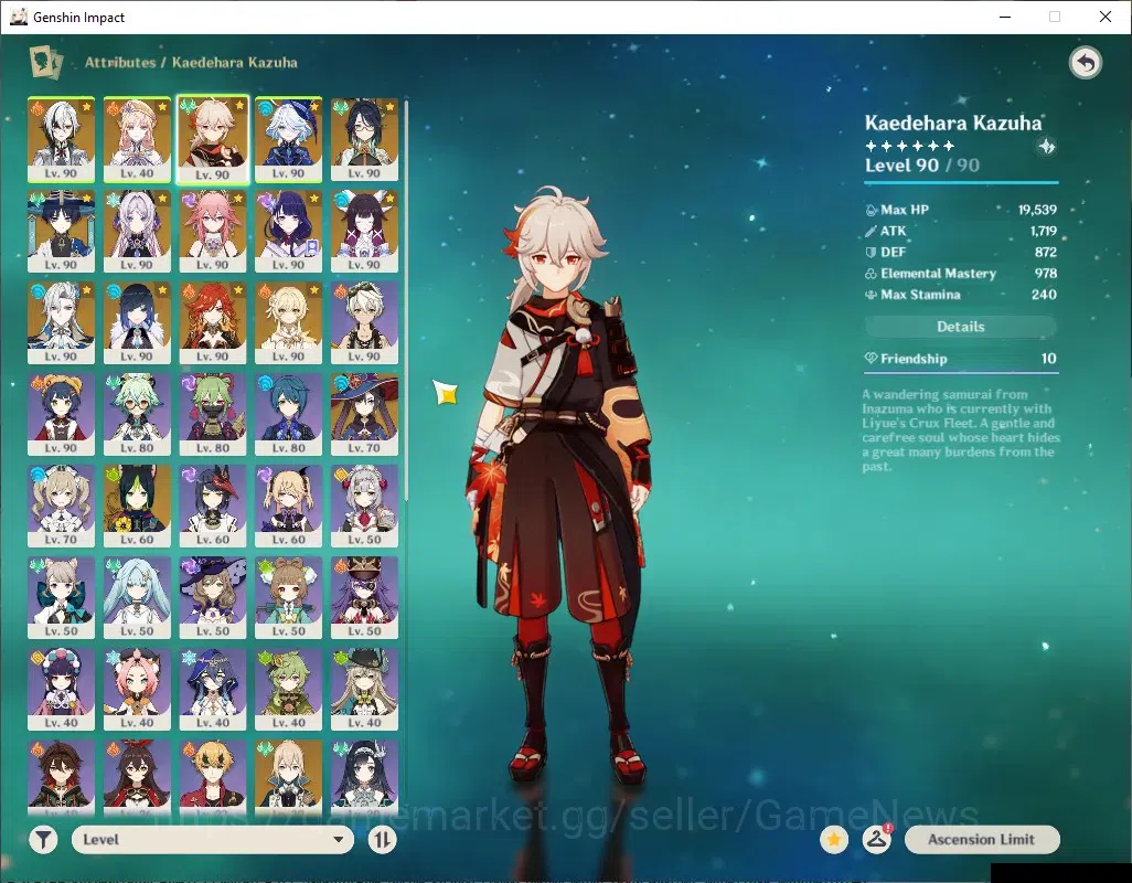 Genshin Impact Accounts ASIA|AR58|PremTeam Arle,Neuvil,Mavu|13 Limited+7 ( image 5